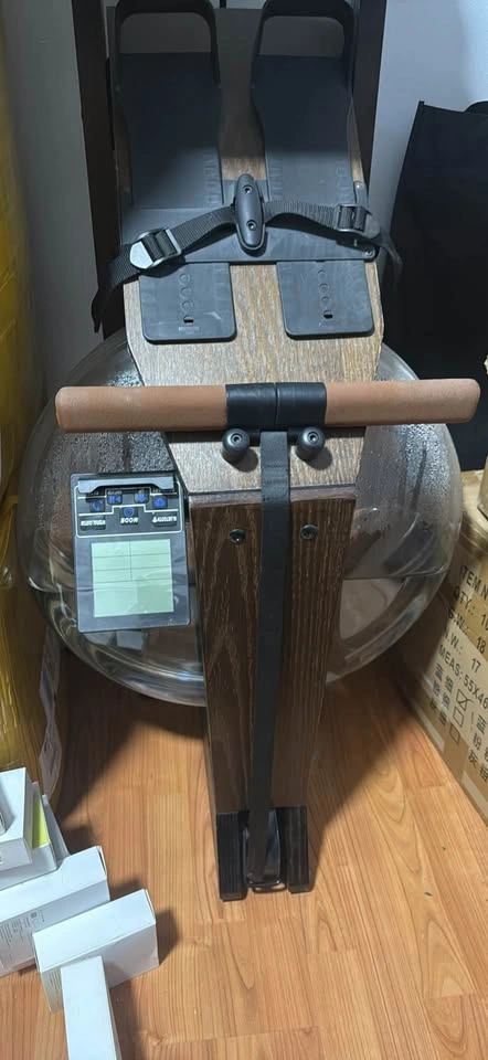 Mr. Captain Water Rowing Machine - Red Walnut Wood - Like New - photo 3