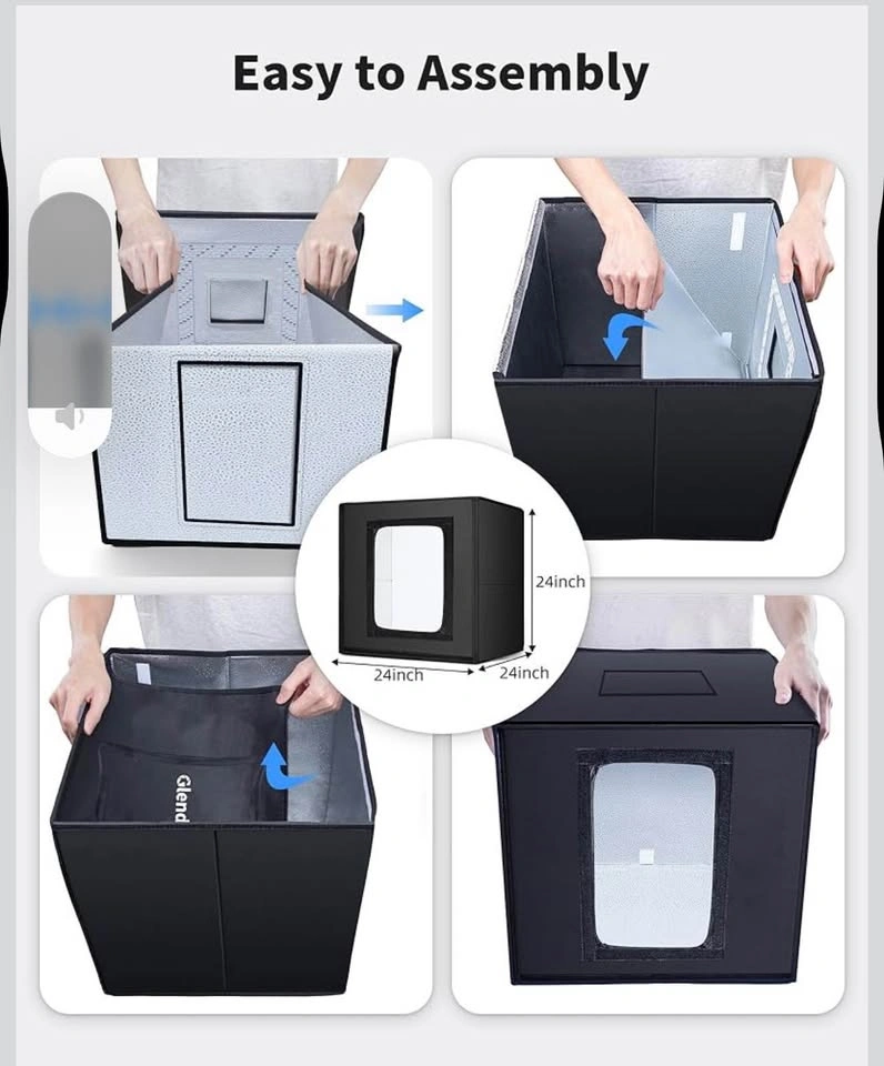Glendan 24x24 Light Box Photography Kit - photo 3