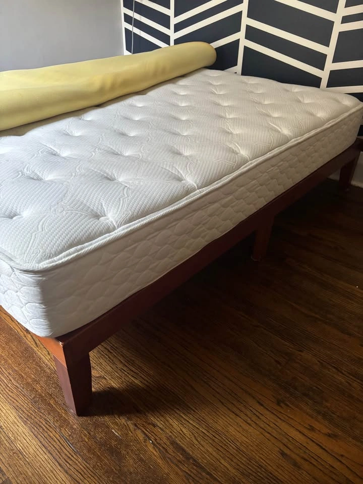 Queen Posturepedic Mattress and Bed Frame - photo 5