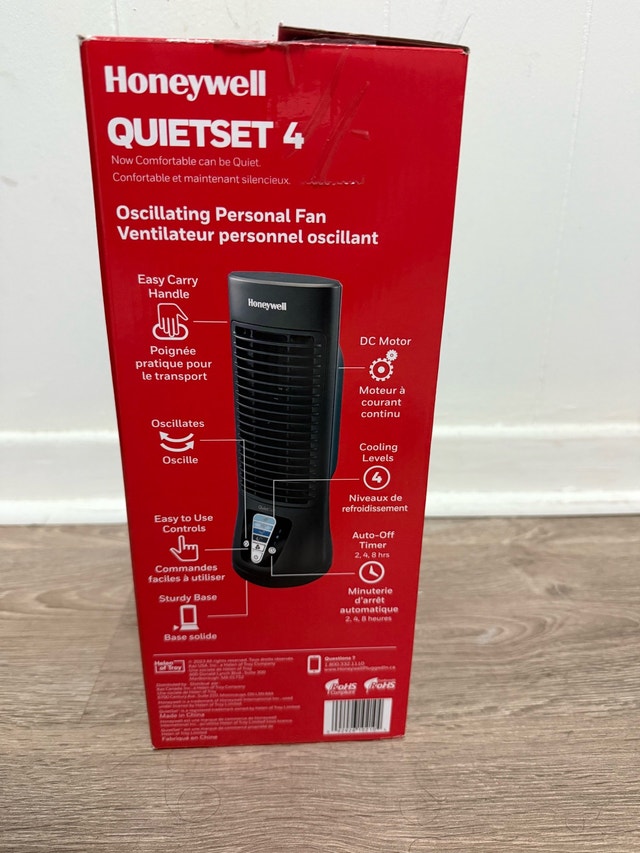 Honeywell Quietset 4 Oscillating Personal Fan - photo 2