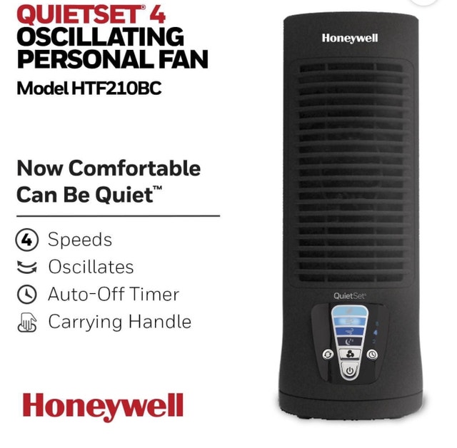 Honeywell Quietset 4 Oscillating Personal Fan - photo 3