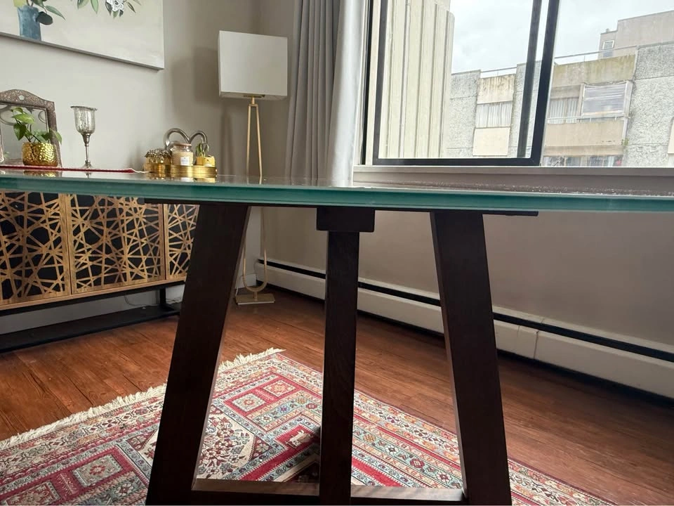 Structube Glass Top Dining Table (120 cm) - photo 3