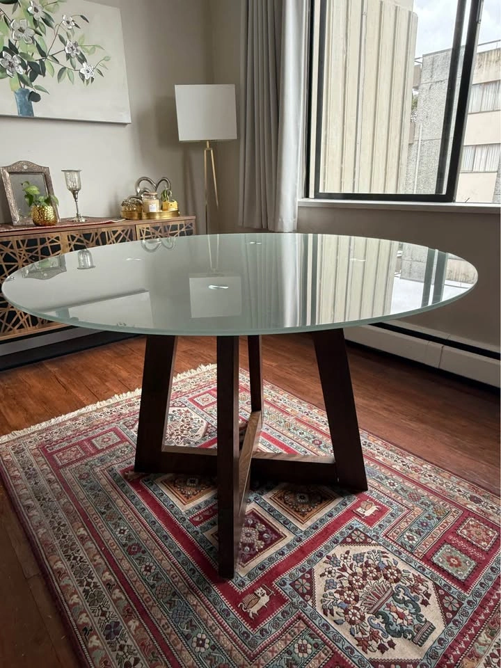 Structube Glass Top Dining Table (120 cm) - photo 5