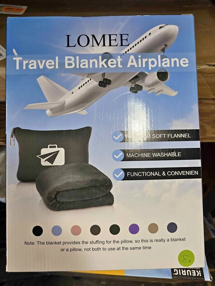 Airplane Travel Blanket Kit