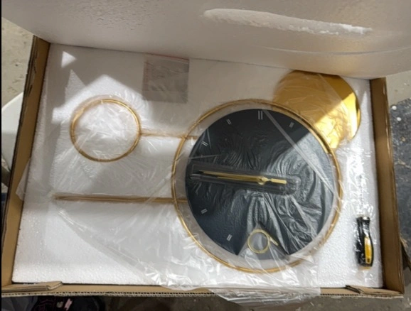 New Large Metal Wall Clock - Modern Silent Decorative Art - photo 5