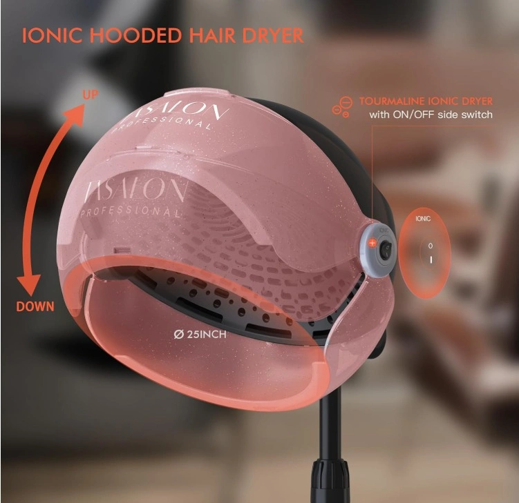 New Ionic Hooded Hair Dryer, Professional Standing Hair Dryer - photo 2