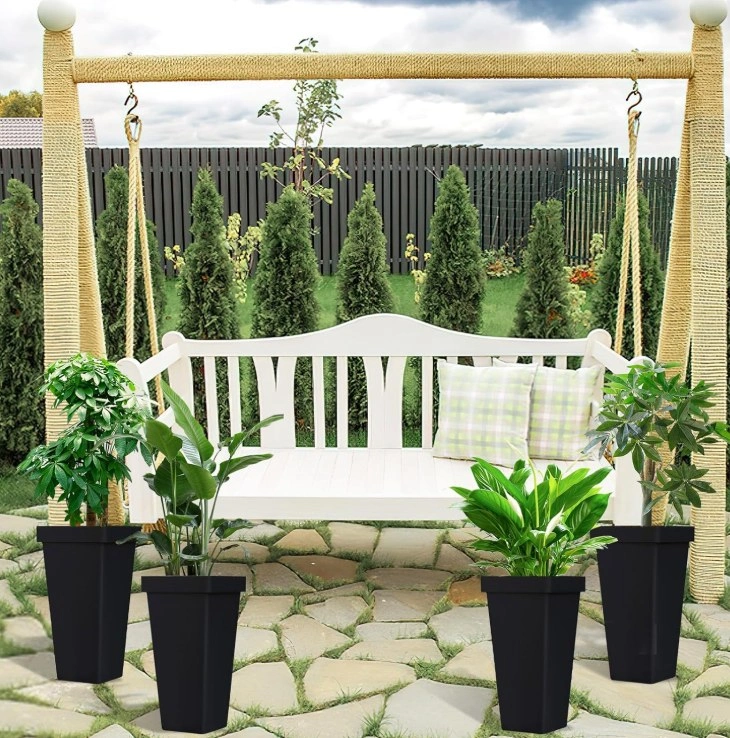 New 4 Pack Plastic Flower Vases/Buckets for Decor - photo 2