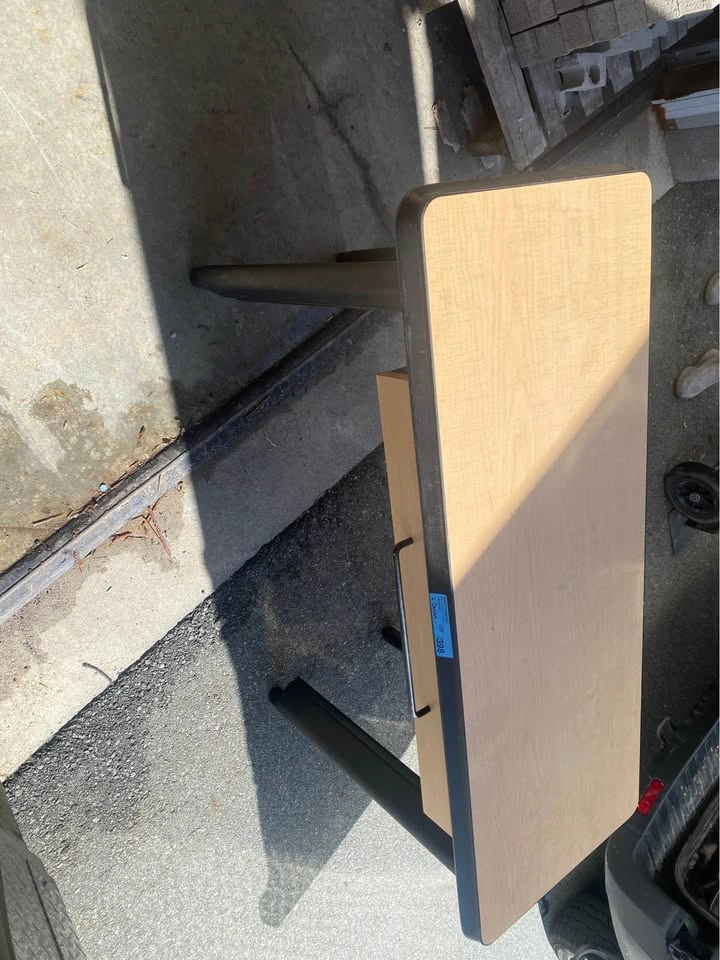 Free delivery Wood Top Desk with Drawer - photo 4