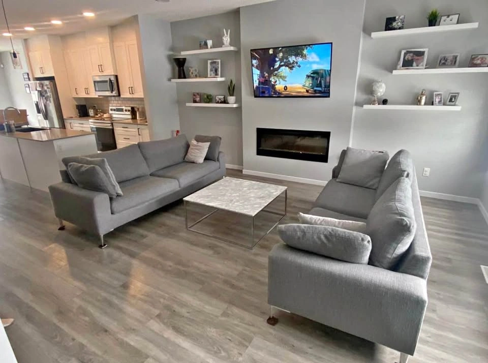 Two matching sofas