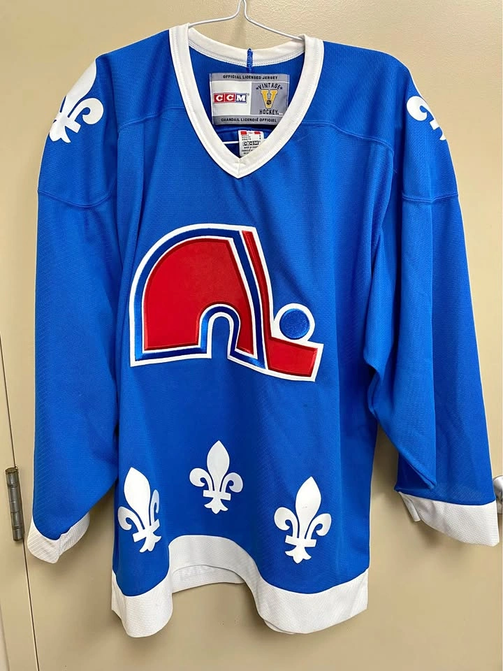 Retro CCM Quebec Nordiques NHL Hockey Jersey