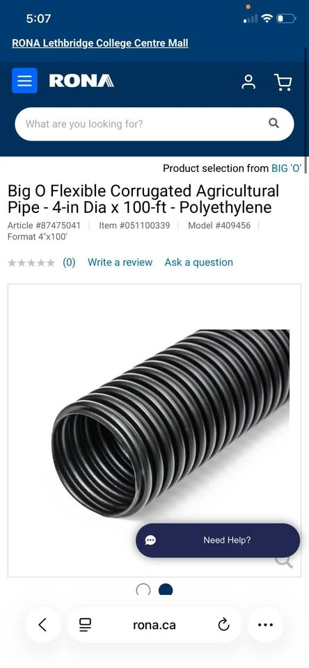 50 Ft. Polyethylene Flexible Drainage Pipe - photo 4