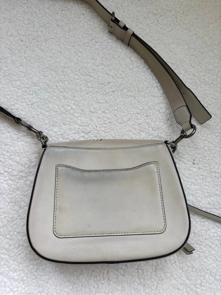 Marc Jacobs Maverick Cream Embellished Collage Saddle Crossbody - photo 5