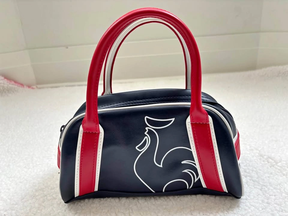 Le Coq Sportif Vintage Y2K Red and Navy Mini Bowling Handbag *RA