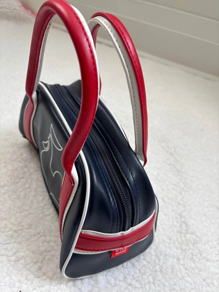 Le Coq Sportif Vintage Y2K Red and Navy Mini Bowling Handbag *RA - photo 2
