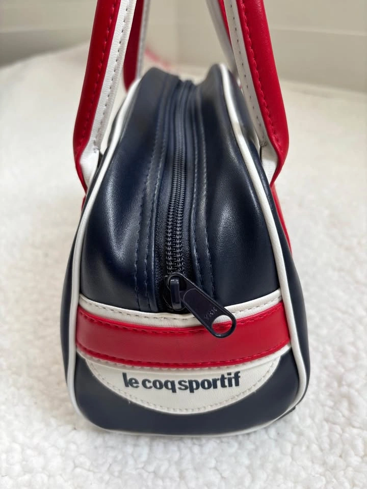 Le Coq Sportif Vintage Y2K Red and Navy Mini Bowling Handbag *RA - photo 3