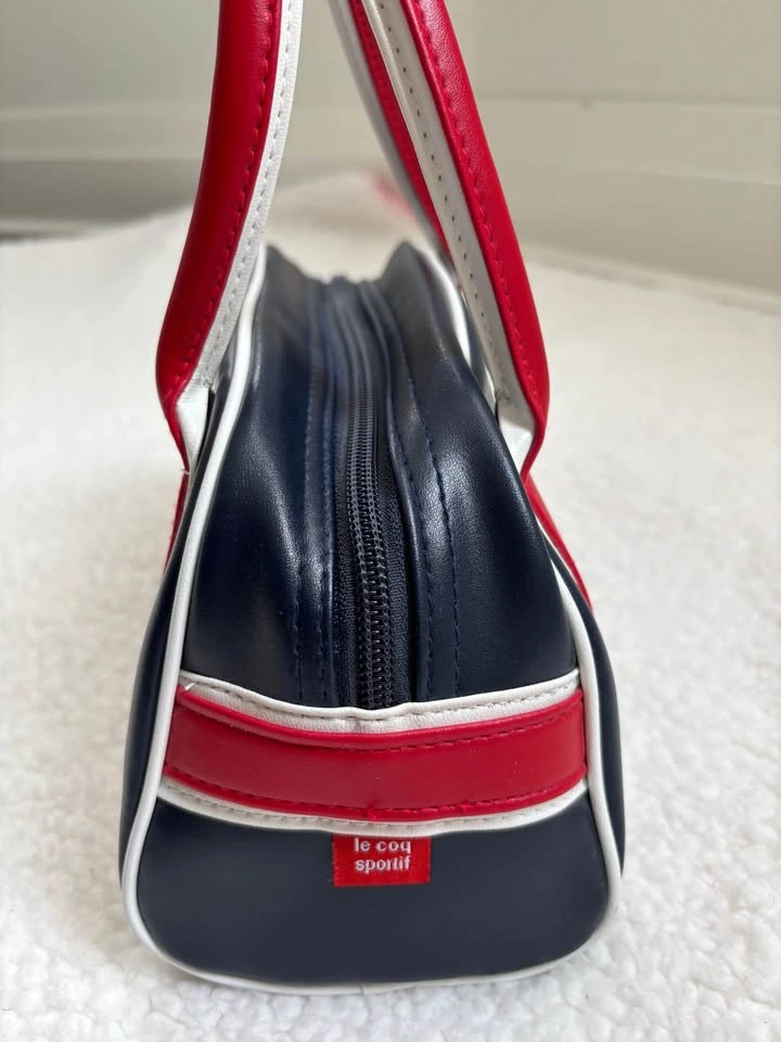 Le Coq Sportif Vintage Y2K Red and Navy Mini Bowling Handbag *RA - photo 4