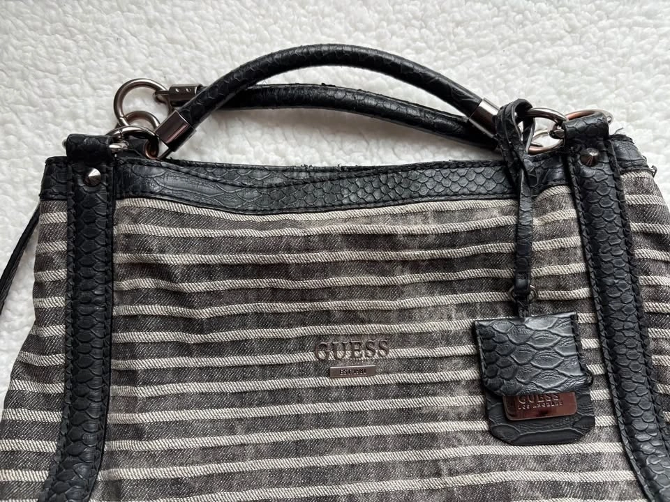 GUESS Vintage Y2K Washed Denim Shoulder Bag - photo 2