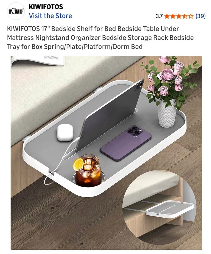 BRAND NEW! Bedside Shelf Nightstand