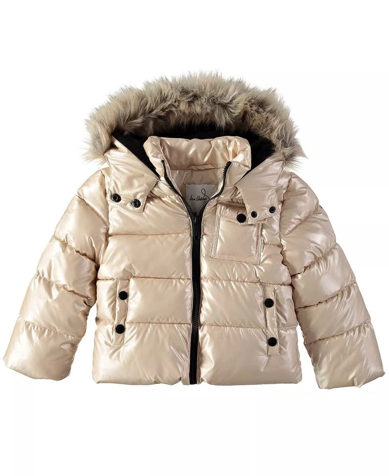Sam Edelman Toddler Metallic Puffer Coat 2T