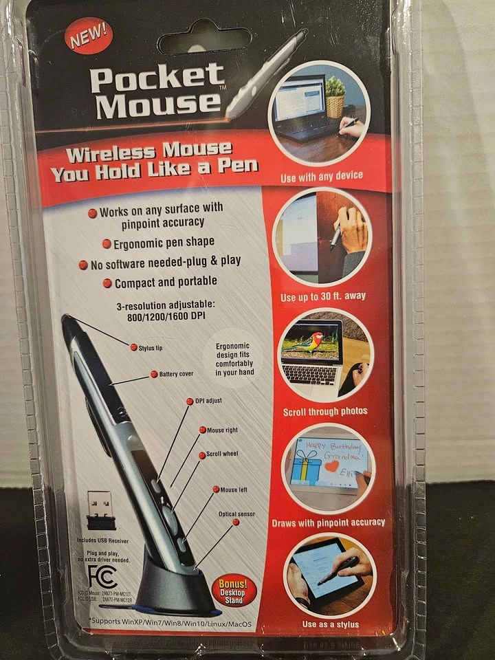 New Unopened "As Seen on TV" Pocket Mouse - Optical Wireless Mou - photo 4
