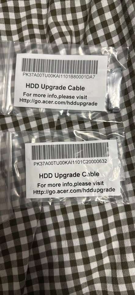 Acer HDD Upgrade Cable & Liteon 135W Charger New - photo 2