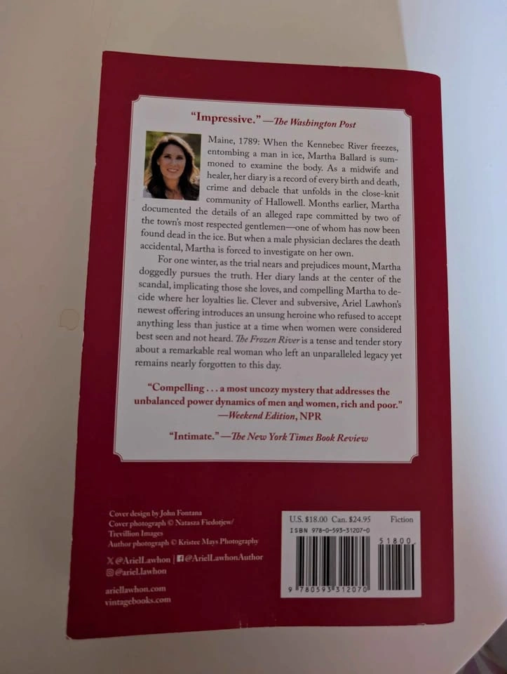 The Frozen River Book by Ariel Lawhon GMA Book Club Pick - photo 2