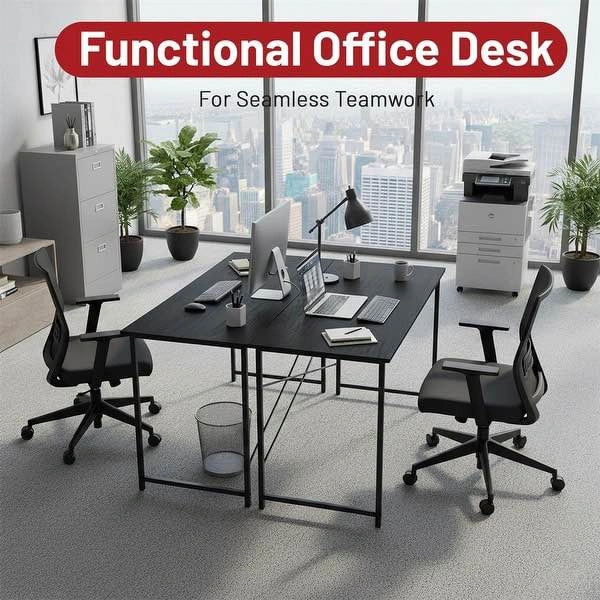 48” Computer Desk - Home Office Study Table - photo 3