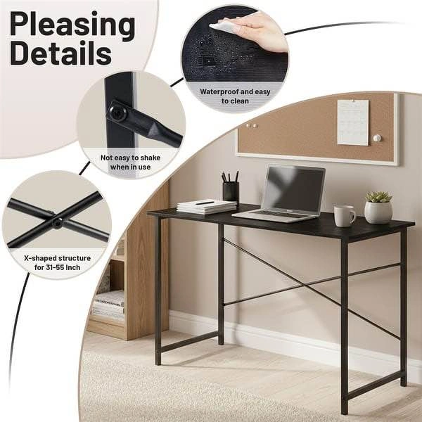 48” Computer Desk - Home Office Study Table - photo 5