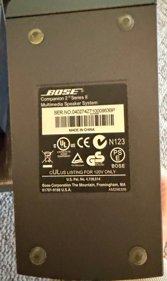 Bose Companion 2 Series II Multimedia Speakers - Great Sound - photo 4