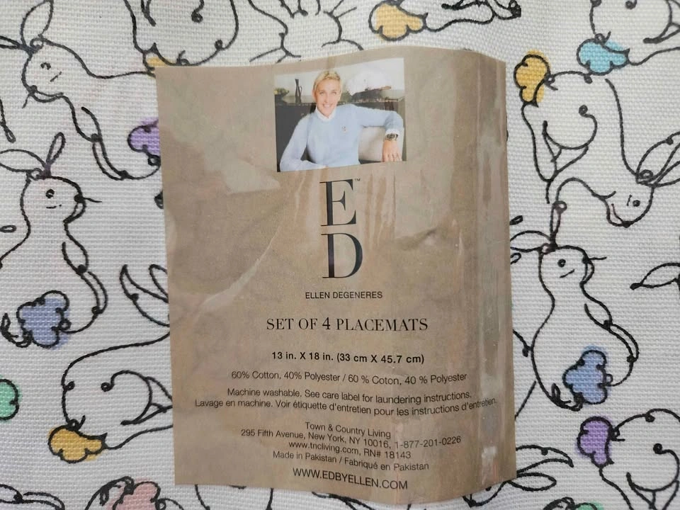 New Two Ed by Ellen Bunny Design Placemats - photo 2