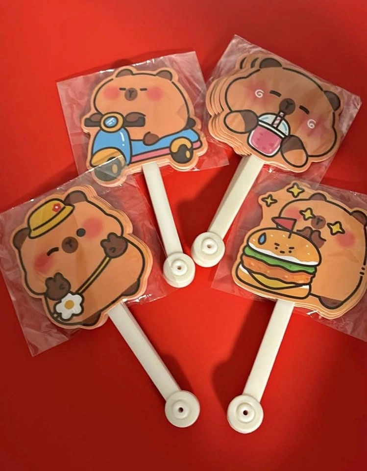 Cute Bear Handheld Fans Set