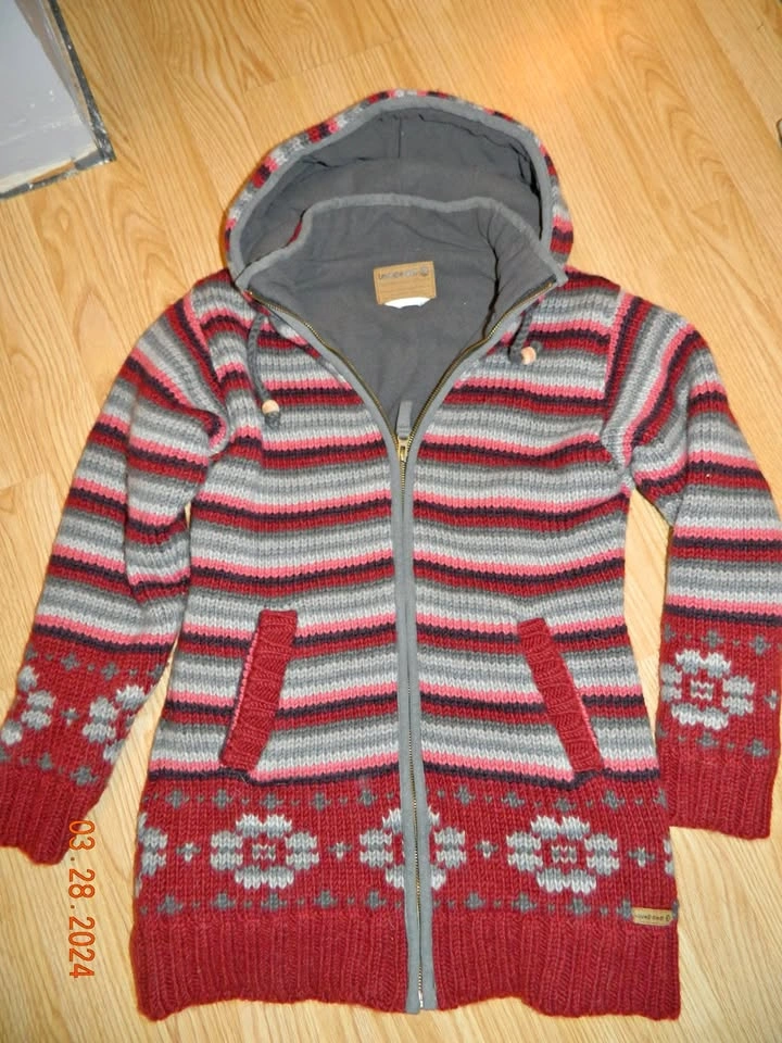 Women's Laundromat Fleece Lined Wool Zip Up - Size M