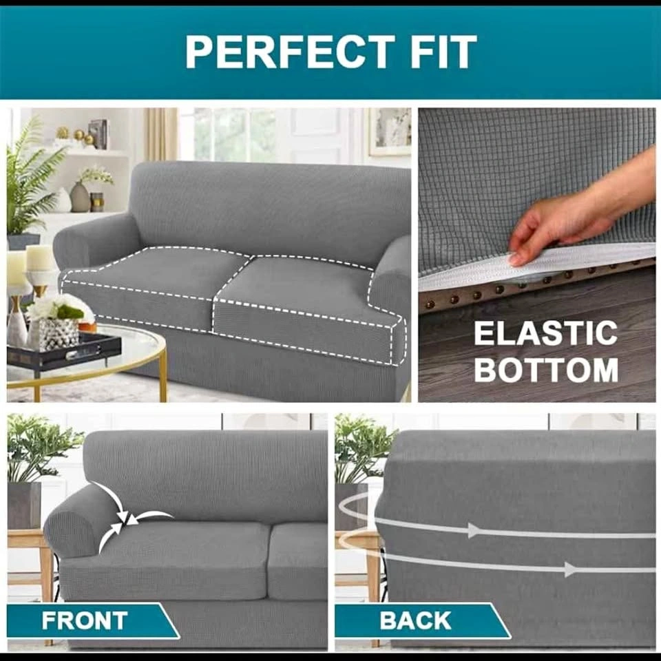 One time used 1pc sofa base cover with 2pc T cushion cover - Nor