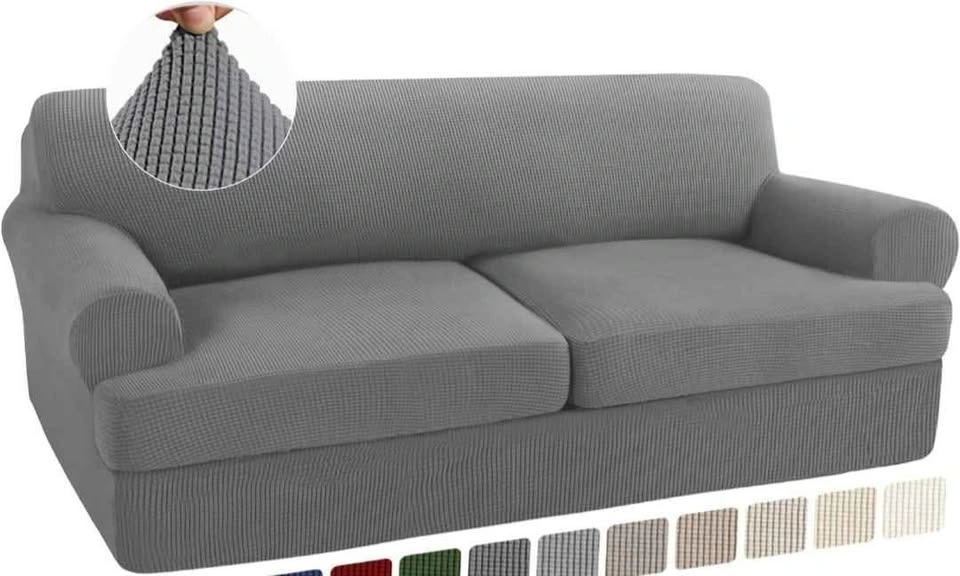 One time used 1pc sofa base cover with 2pc T cushion cover - Nor - photo 2