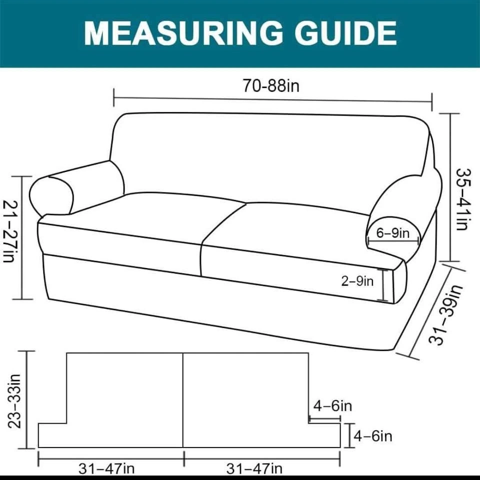 One time used 1pc sofa base cover with 2pc T cushion cover - Nor - photo 3