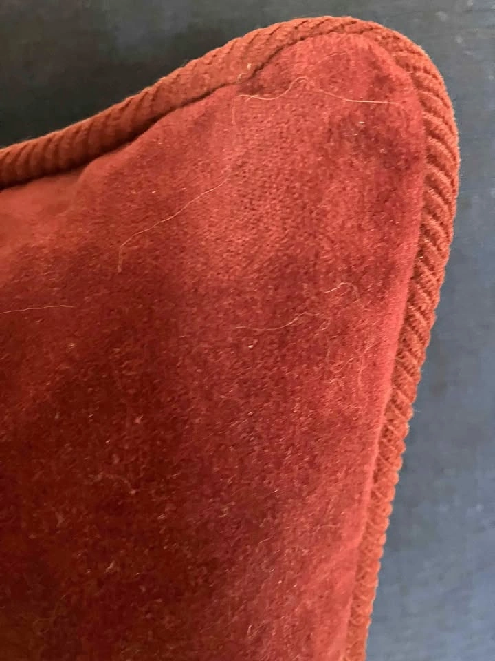 Velour Accent Pillow - Merlot, 17"x17"