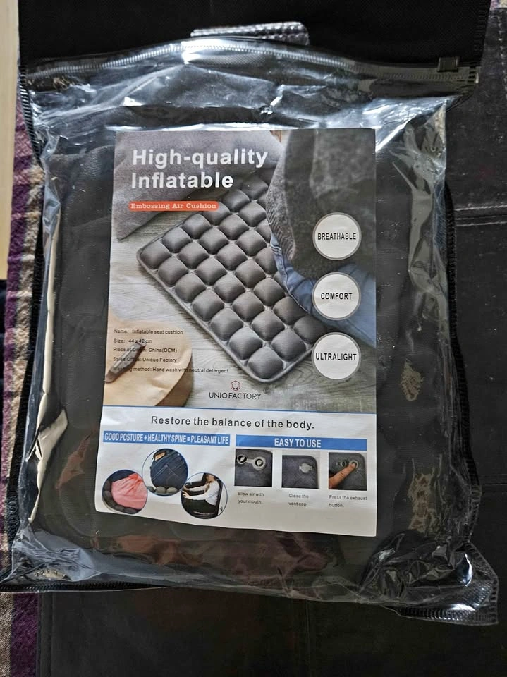 New Inflatable Seat Cushion - Airplane Seat Cushion