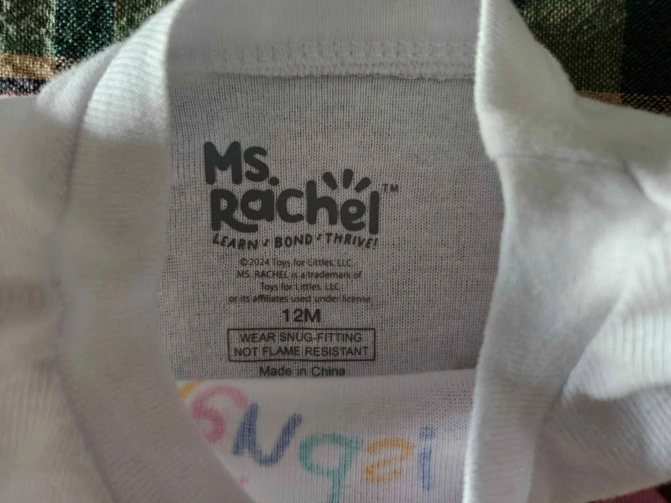 New Ms. Rachel Toddler Tshirt 12M - photo 2