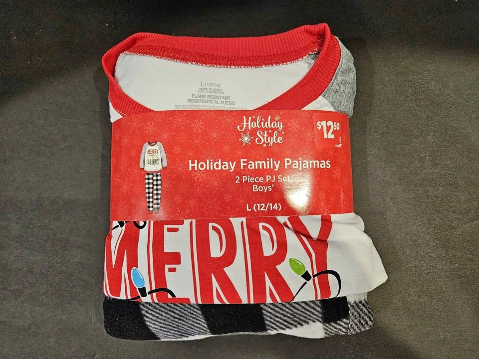 New 2 Piece Boys PJ Set - Size L (12/14)
