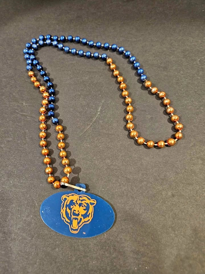 Chicago Bears Acrylic Beads Necklace