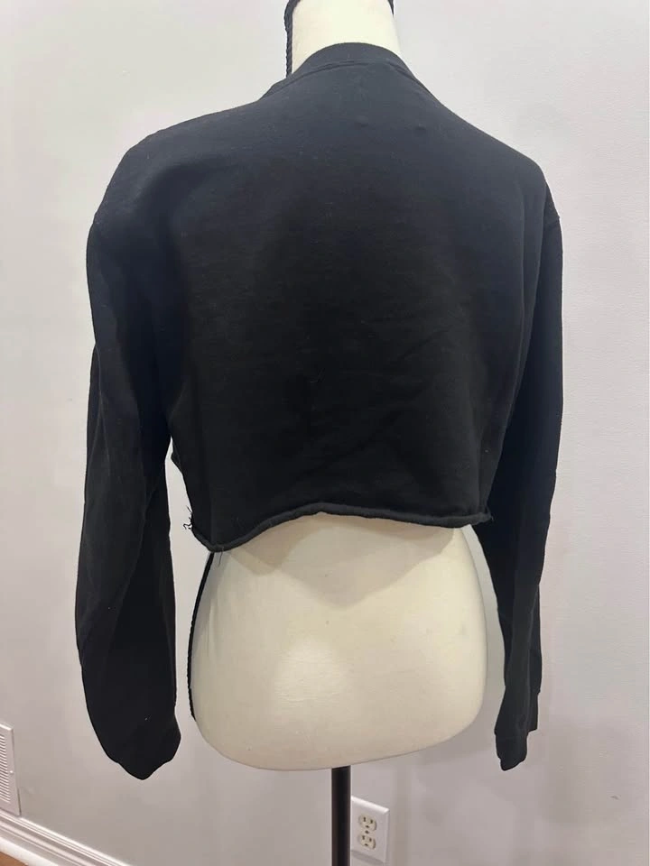 PEACE COLLECTIVE Toronto Raptors Black Cropped Crew Sweatshirt W - photo 5