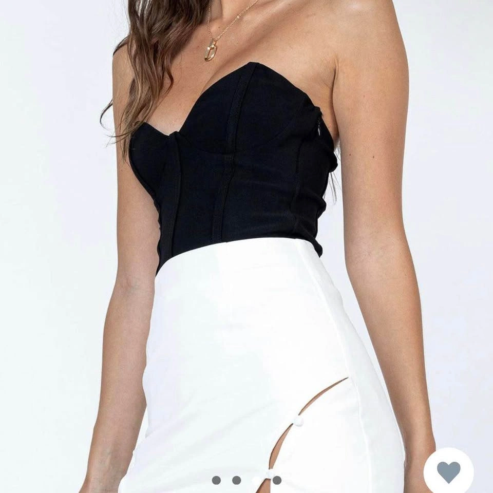 NWT Princess Polly Size 8 Strapless Black Bustier Marishka Bodys - photo 2