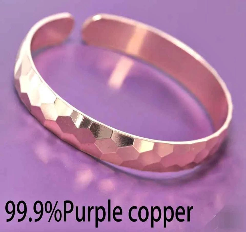 New 99.9% Purple Copper Cuff Bracelet