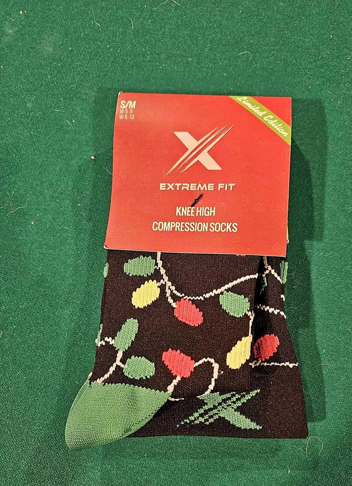 New Christmas Lights Socks - Small/Medium