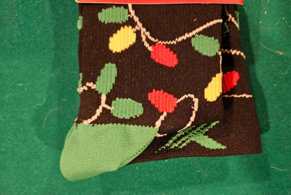 New Christmas Lights Socks - Small/Medium - photo 3