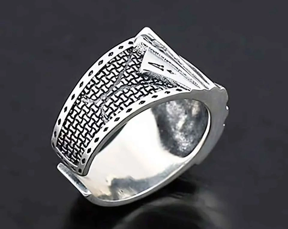 New Vintage Adjustable Zinc Alloy Poker Ring with Royal Flush of - photo 3