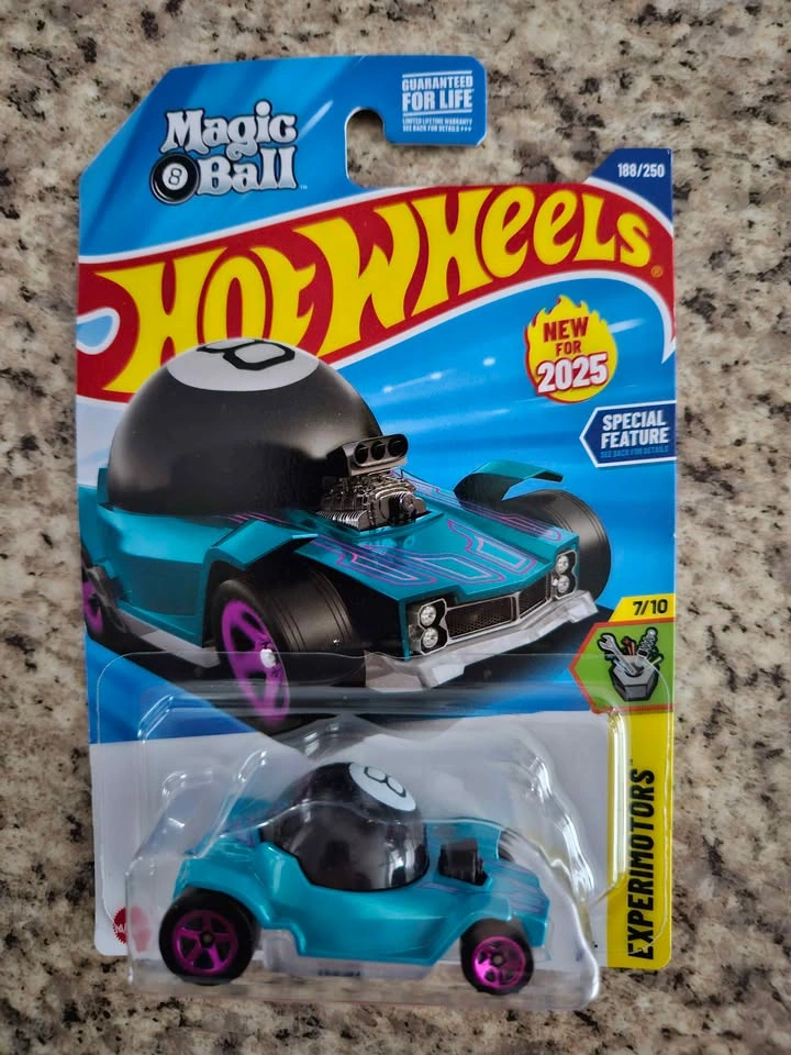 2025 Hot Wheels Magic 8 Ball 🎱Decidedly Go #188 Teal - photo 5