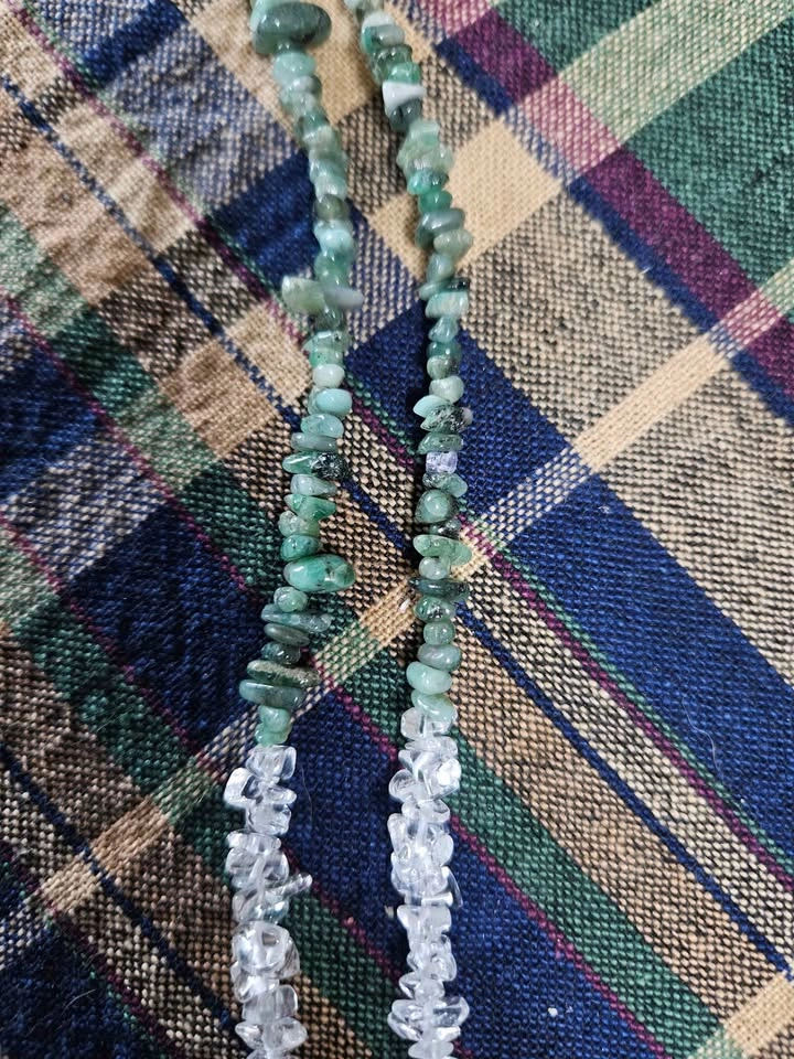 New Natural Emerald Stone Necklace - photo 2