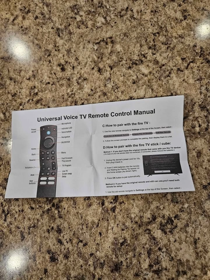 New Universal Voice TV Remote Control - photo 3