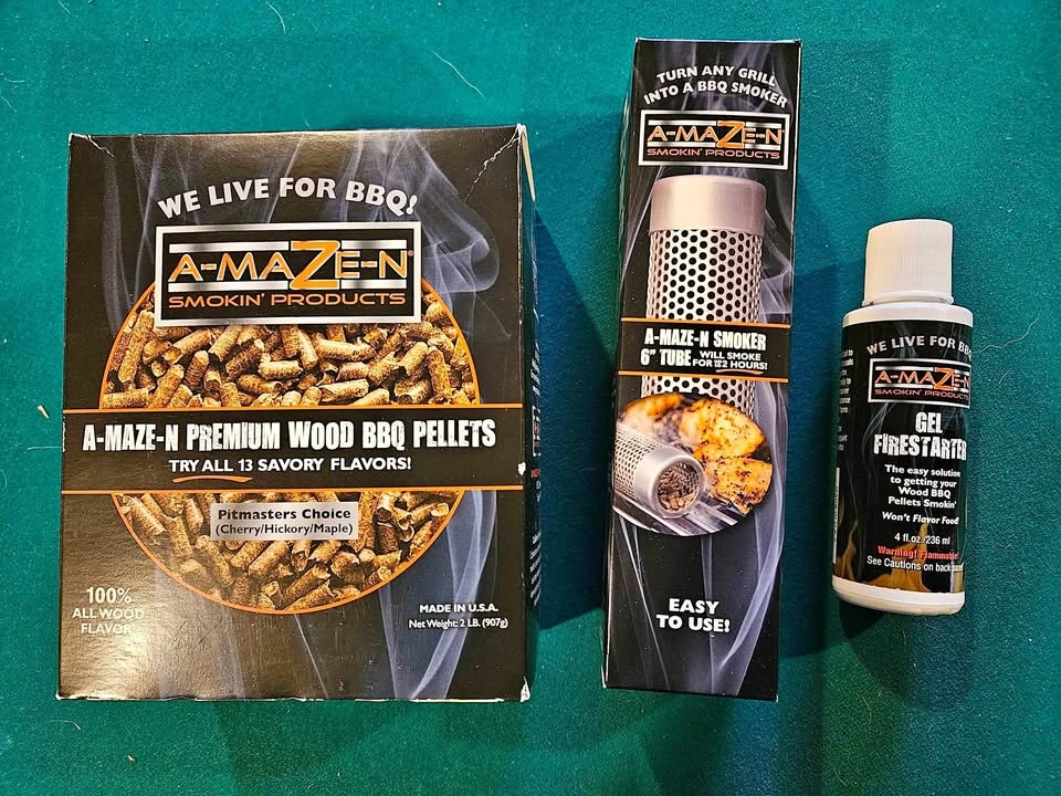 Amazen BBQ Smoker Pellets, Gel Starter, Tube